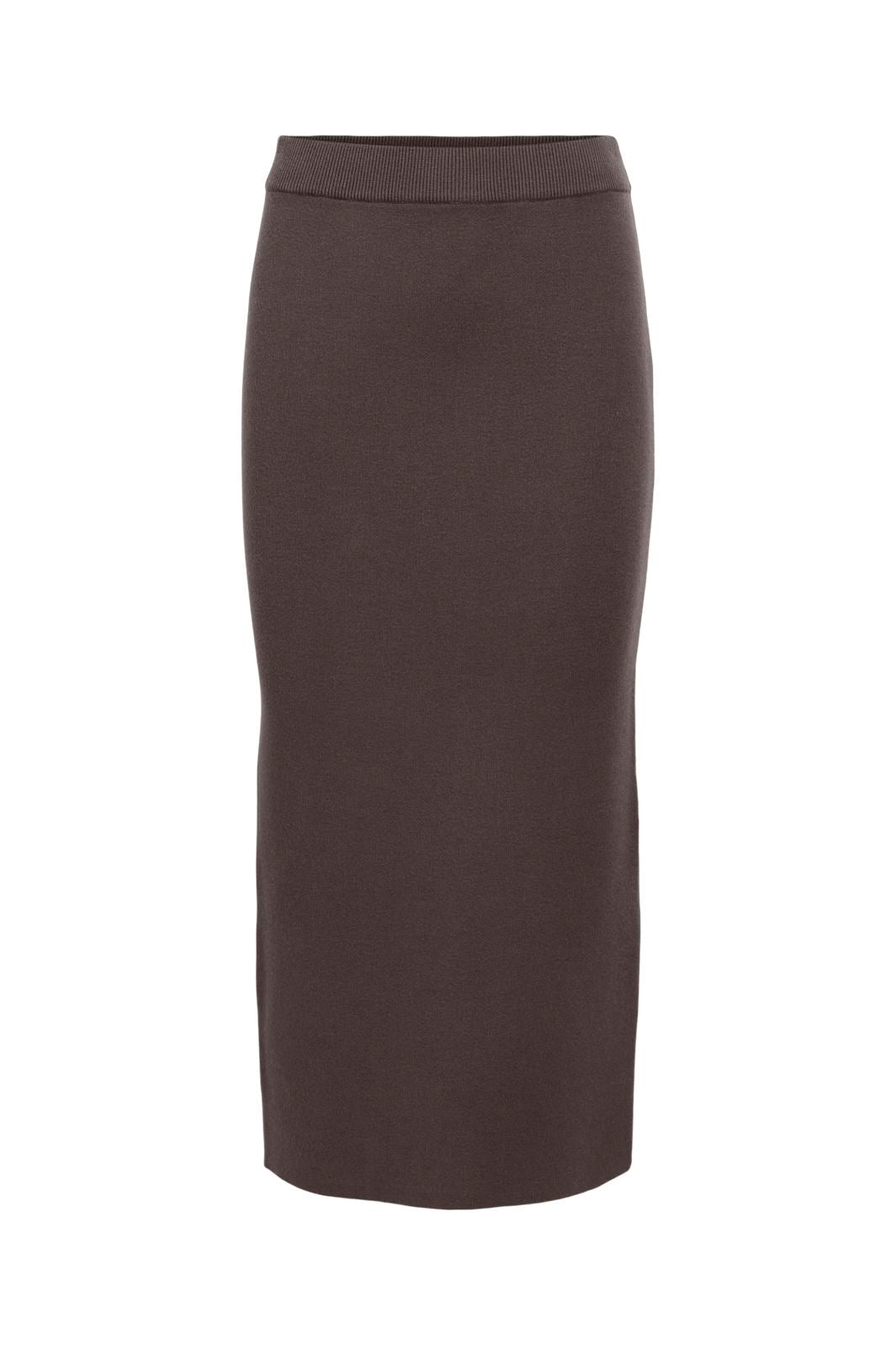 Object - Objreynard Knit Skirt - 4885501 Seal Brown