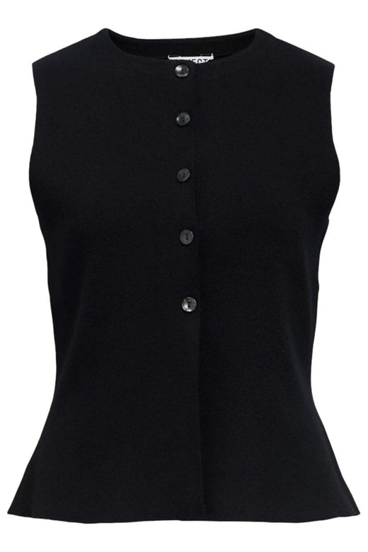 Object - Objreynard Re Knit Vest - 4927199 Black Veste 