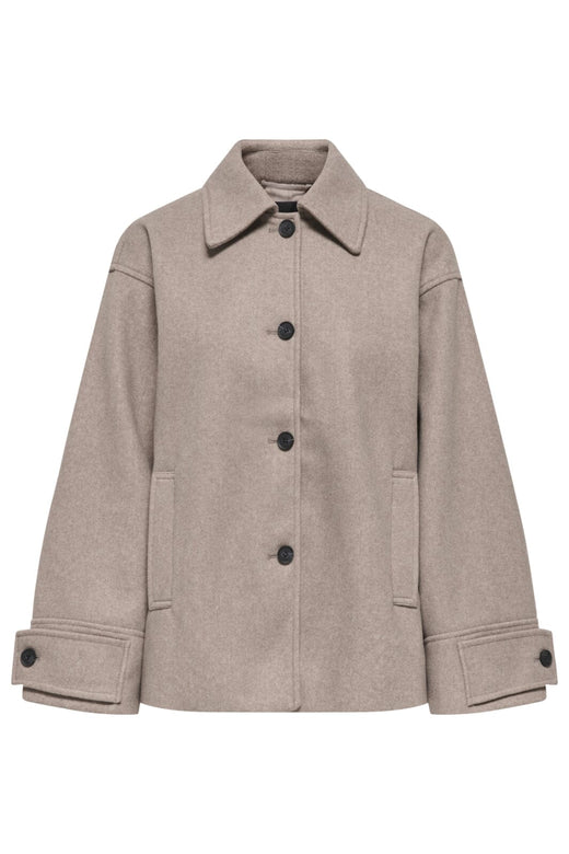 Only - Onladina Life Short Jacket Cc - 4852125 Walnut Melange