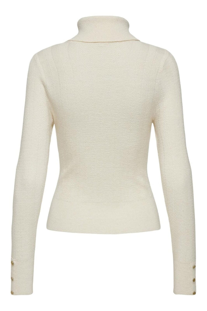 Only - Onlaida Ls Structure Rollneck Cc Knt - 4703248 Whitecap Gray Melange