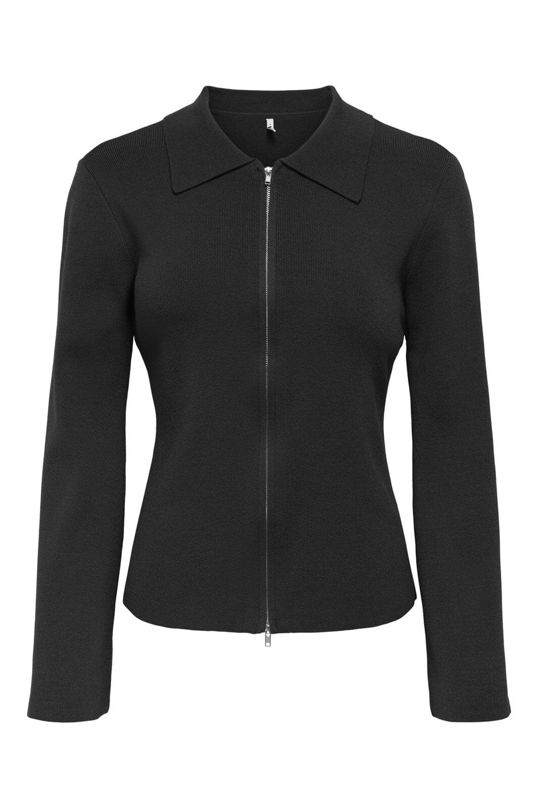 Only - Onlandrea Ls Zip Polo Cardigan Knt - 4934084 Black
