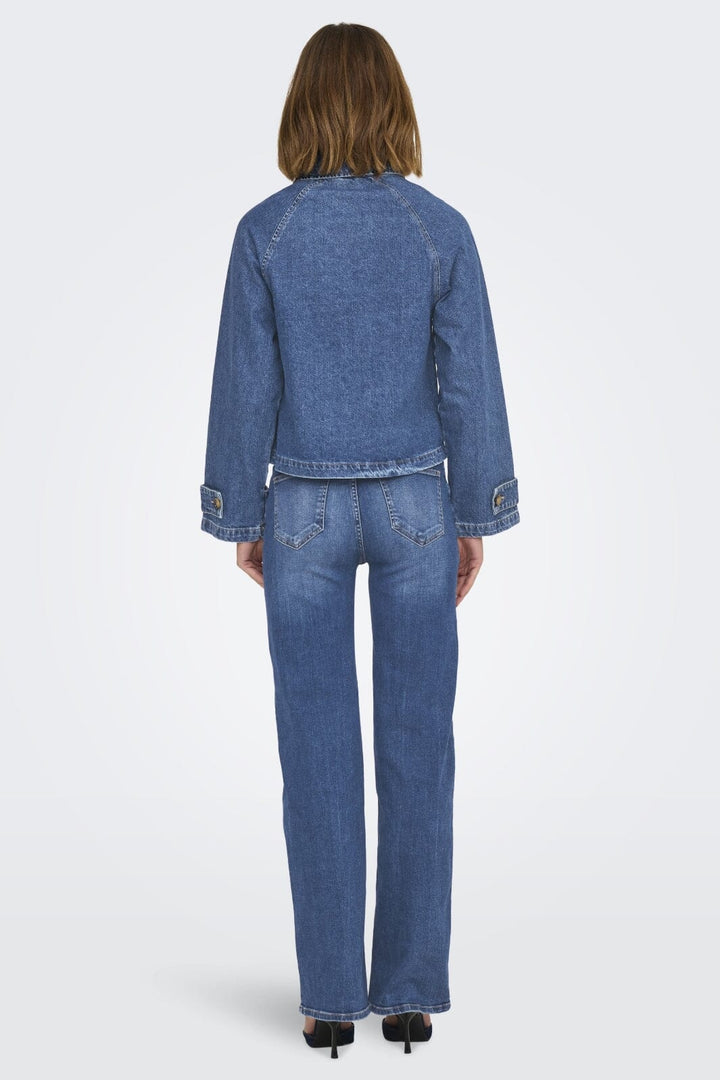 Only - Onlapril Short Trench Akm - 4740246 Medium Blue Denim