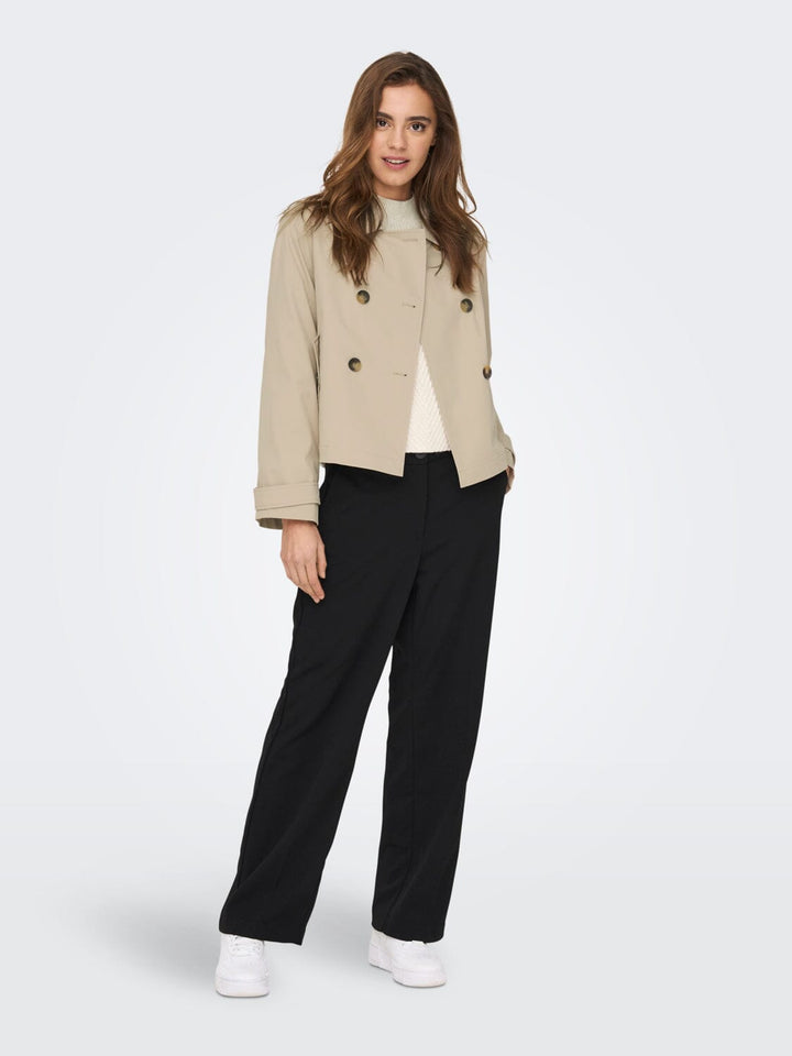 Only - Onlapril Short Trenchcoat - 4063293 Oxford Tan