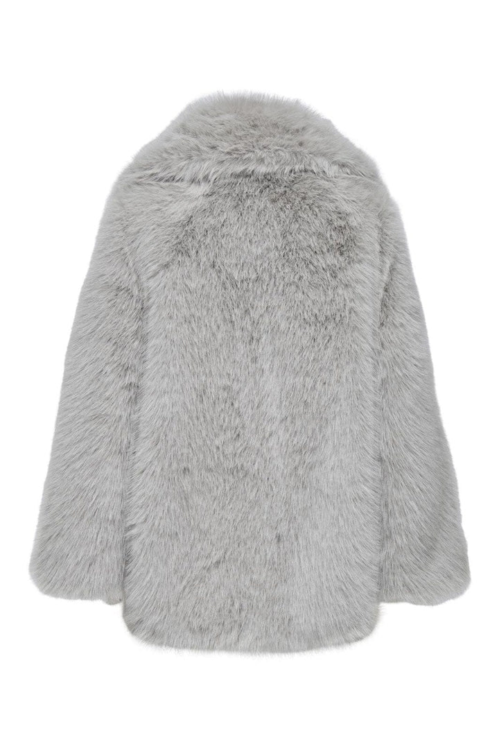 Only - Onlashia Life Faux Deco Fur Coat - 4851967 Drizzle