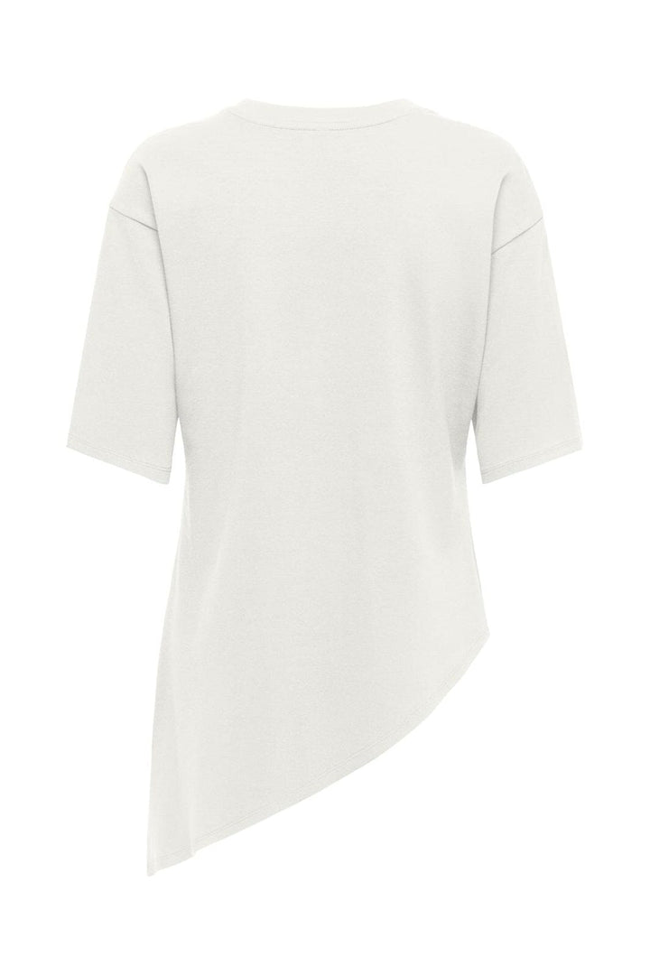 Only - Onlasta 2/4 Asymmetric Top - 5192541 Cloud Dancer
