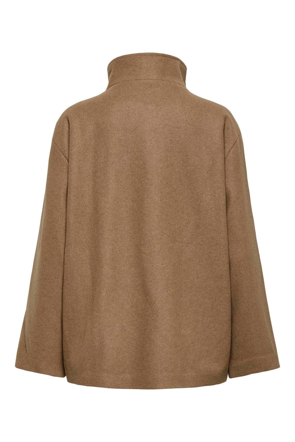 Only - Onlaugusta High Neck Jacket - 4951191 Cocoa Créme Melange