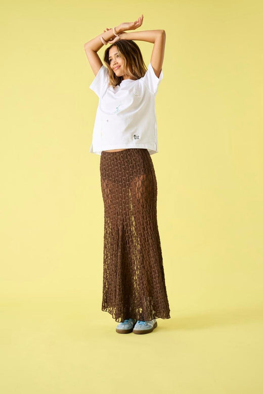 Only - Onlaya Lace Long Skirt - 5030159 Chocolate Martini