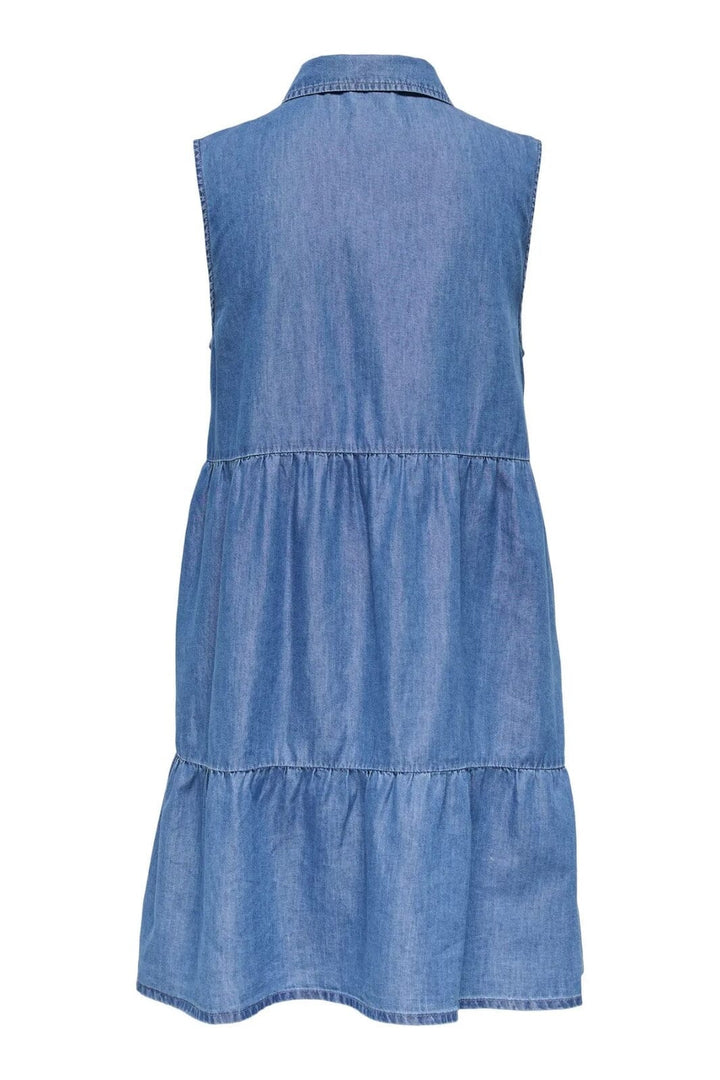 Only - Onlbea Siesta Sl Dress - 4720404 Medium Blue Denim
