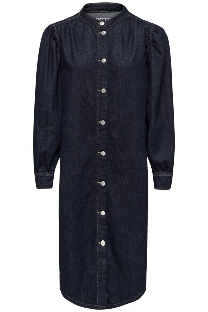 Only - Onlbeate L/S Midi Dress - 4692193 Dark Blue Denim Rinse