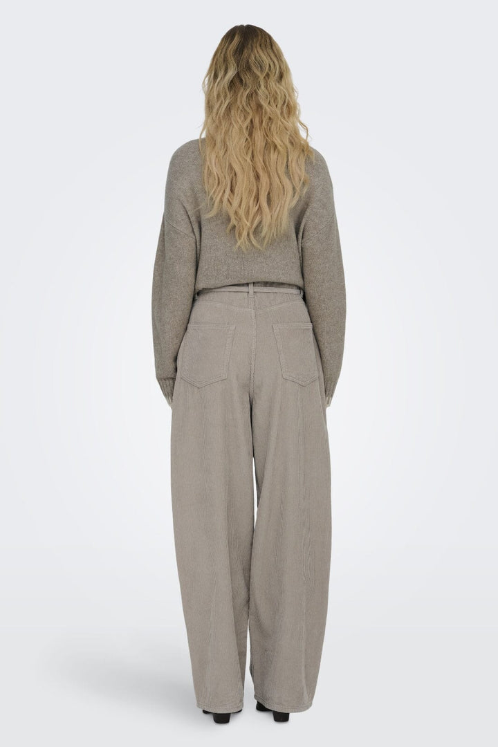 Only - Onlbleecker Belt Loose Cord Pant - 4613951 String