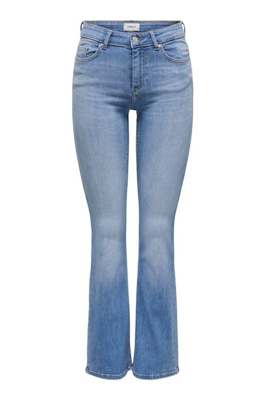 Only - Onlblush Back Pock Fla Tai222 Dnmnoos - 4665682 Medium Blue Denim Jeans 