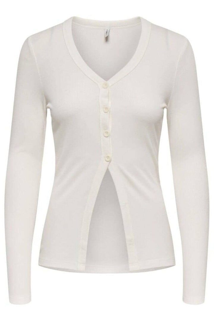 Only - Onlbora L/S Cardigan - 4956937 Cloud Dancer Cardigans 
