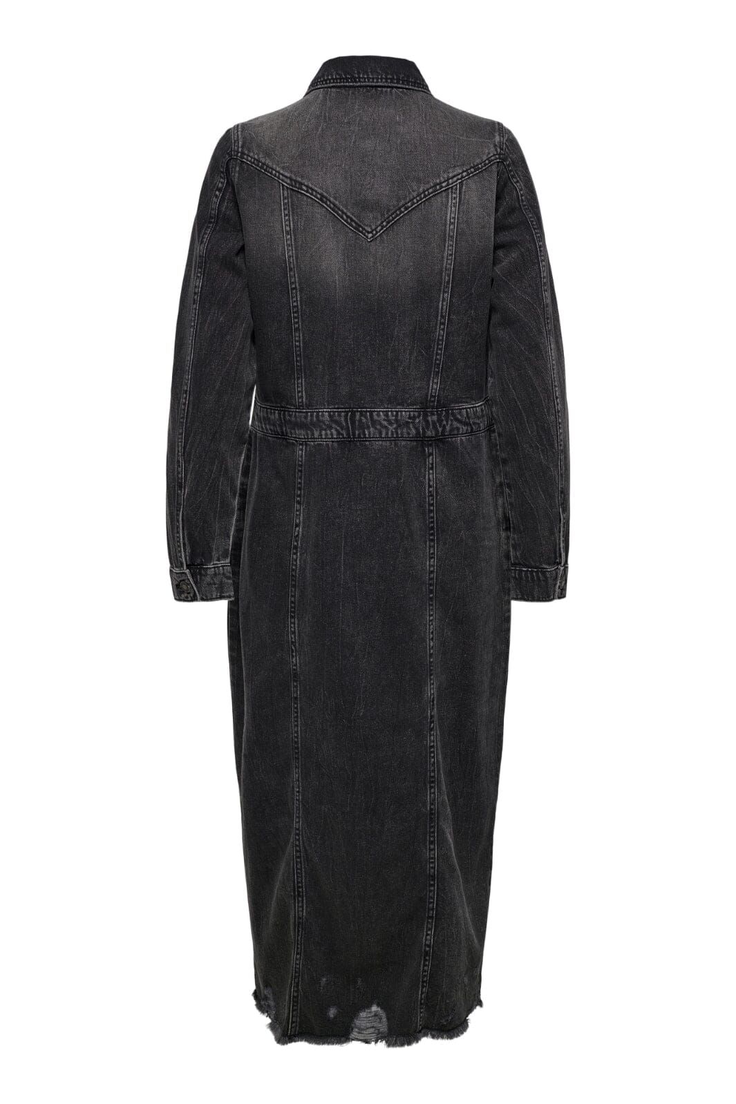 Only - Onlbroadway Ls Long Dress Red Akm - 4596262 Grey Denim