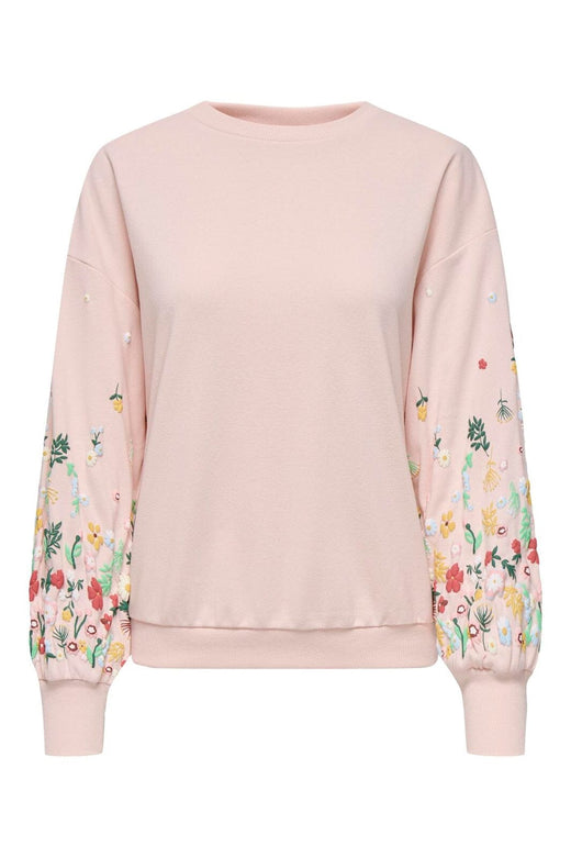 Only - Onlbrooke L/S O-Neck Flower Swt - 4691872 Potpourri Sleeve Flower