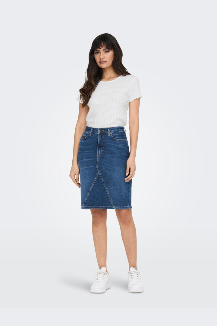 Only - Onlcarlotta SS Top - 3876952 White