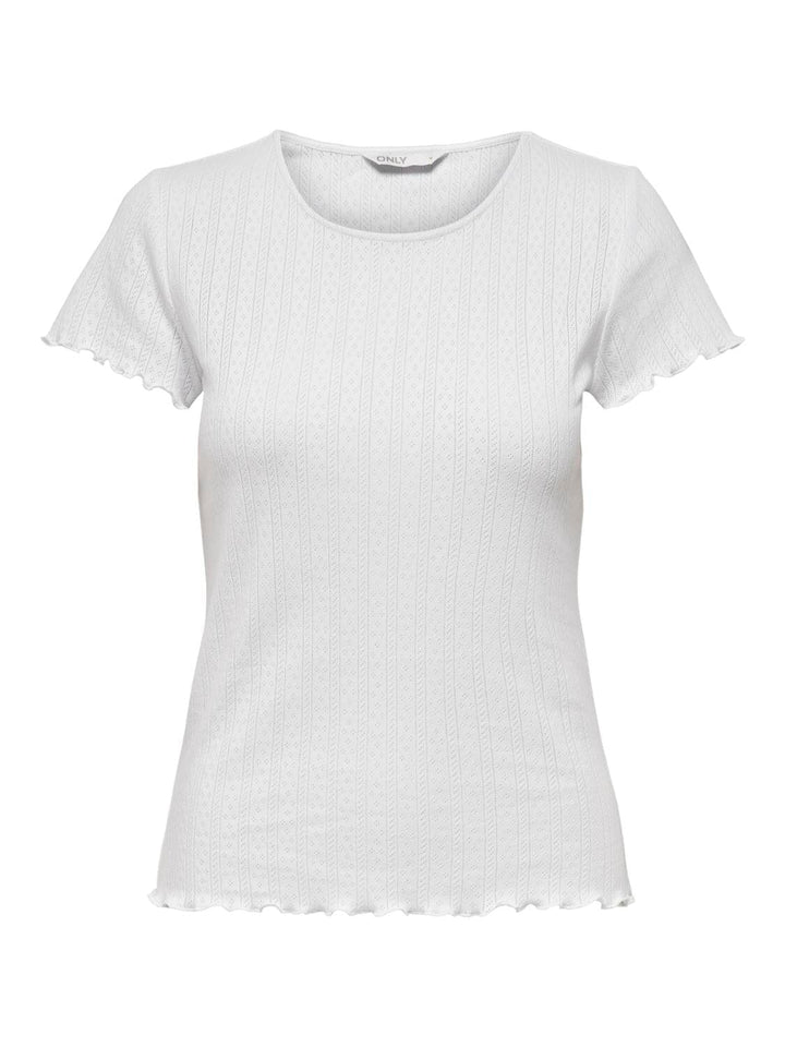 Only - Onlcarlotta SS Top - 3876952 White