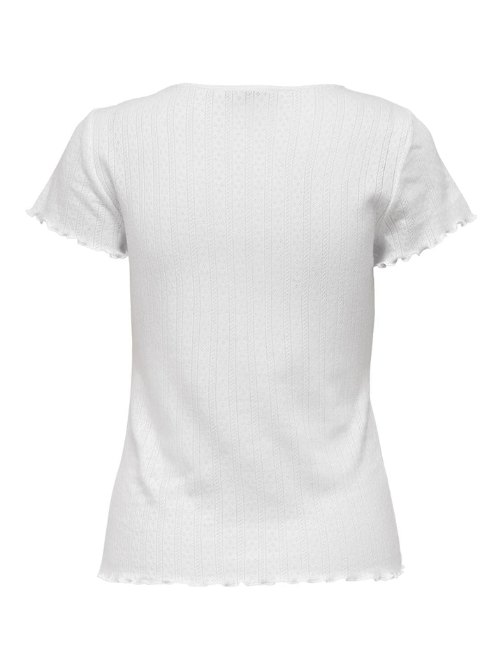 Only - Onlcarlotta SS Top - 3876952 White