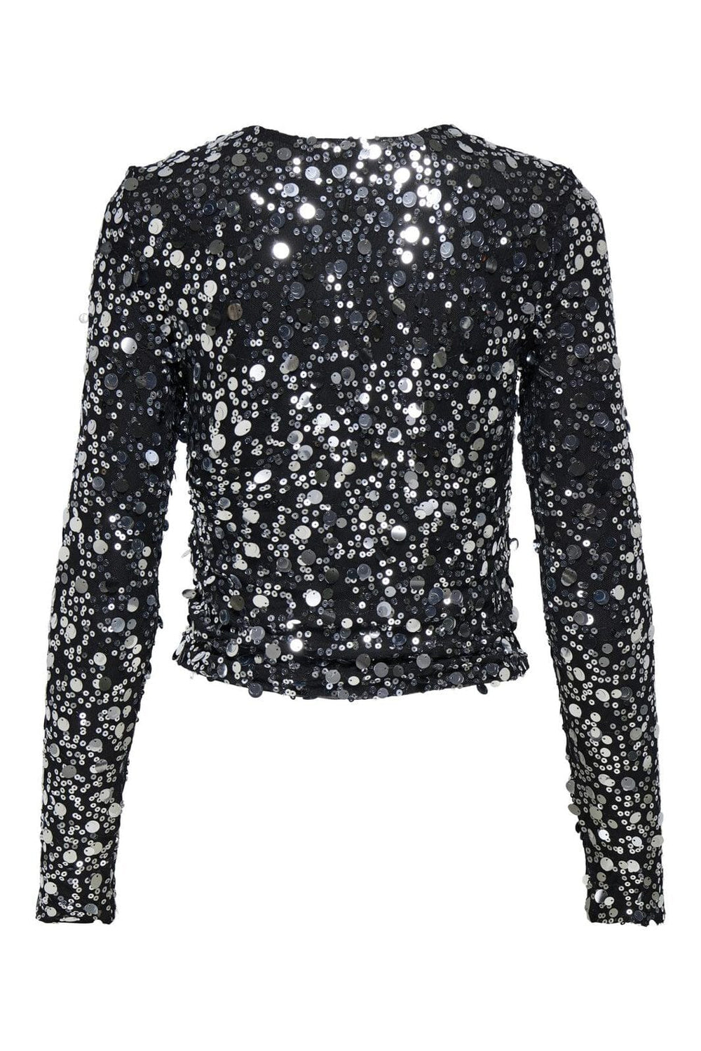 Only - Onlcatina Ls Sequins Top - 4866241 Silver