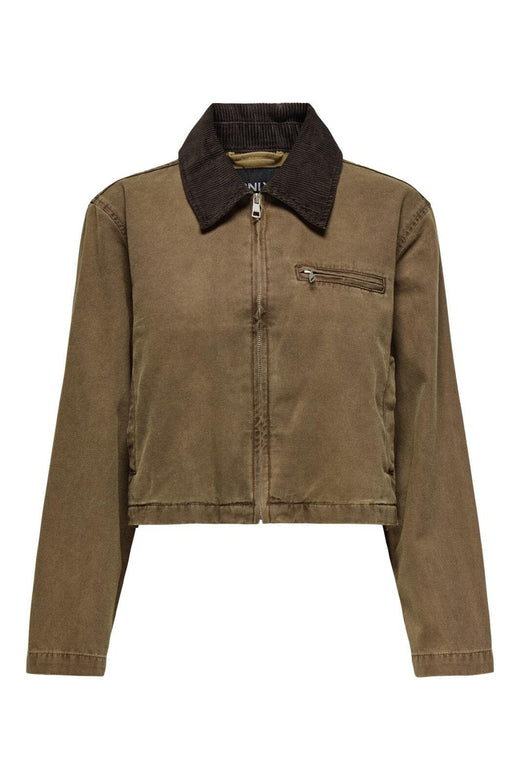 Only - Onlcava Collar Jacket Cc - 4794236 Bistre Collar Chocolate Torte