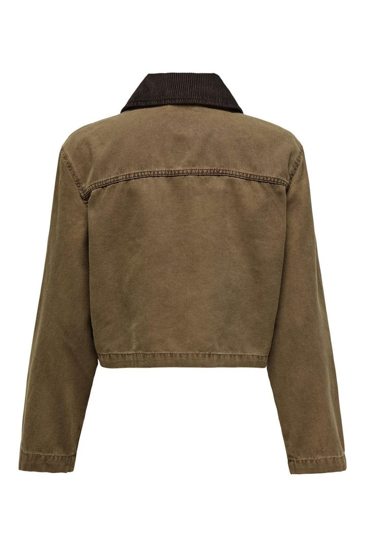 Only - Onlcava Collar Jacket Cc - 4794236 Bistre Collar Chocolate Torte