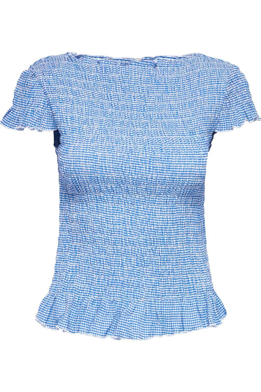 Only - Onlcelle Life Cap Smock Boatneck Top - 5012132 Ultramarine Cloud Dancer (Cil) Toppe 