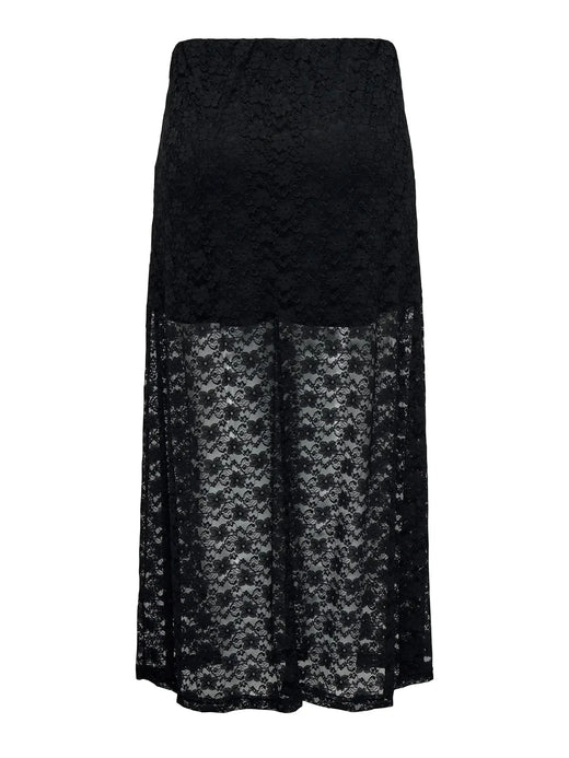 Only - Onlchigo Cali Life Lace Ankle Skirt - 4855496 Black Nederdele 