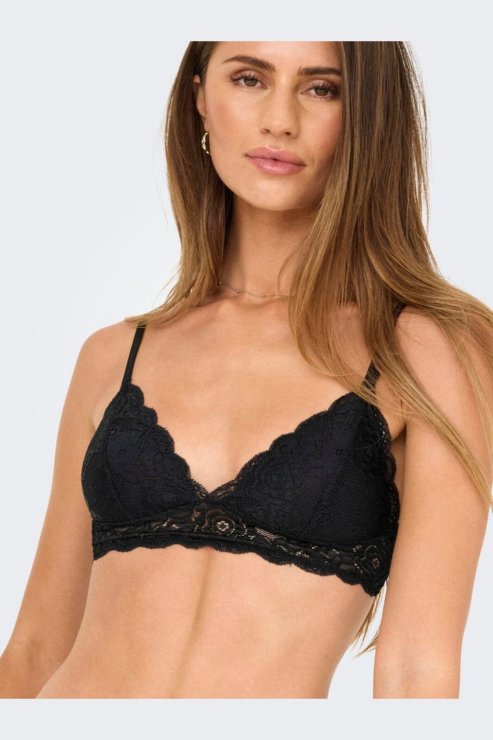 Only - Onlchloe Lace Padded Bralette Acc - 2206387 Black