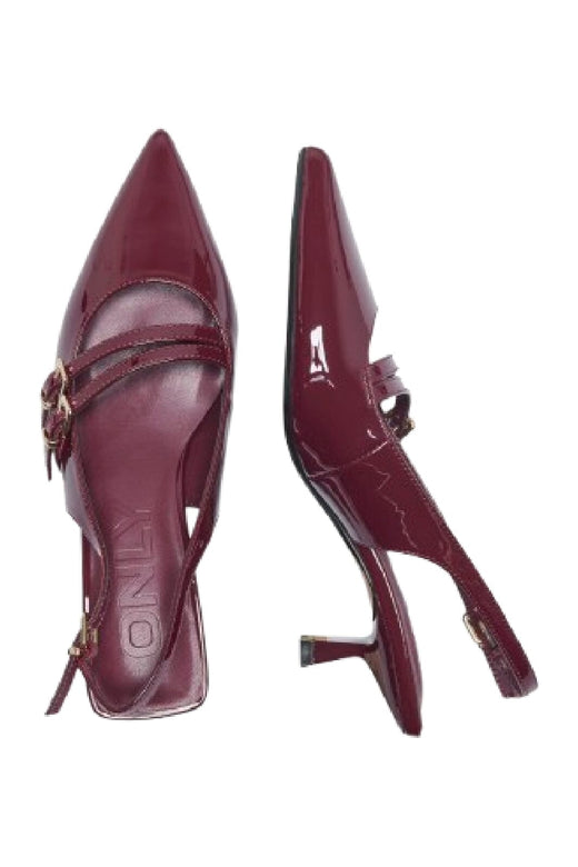 Only - Onlcoco-8 Buckle Slingback Pump - 4842739 Burgundy
