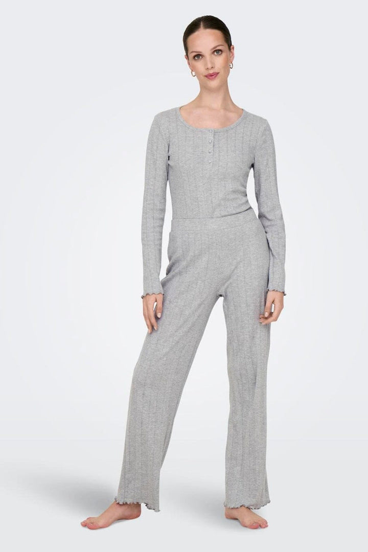 Only - Onlcozy Pyjamas Set Acc - 4655860 Light Grey Melange