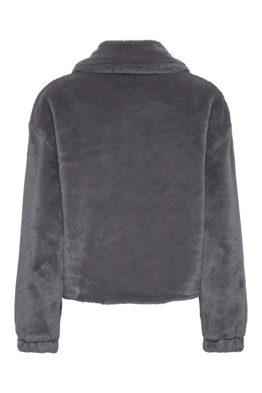 Only - Onldana Sol Faux Fur Jacket Cc - 5100098 Blackened Pearl