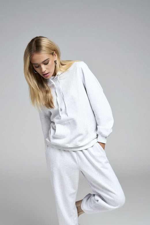 Only - Onldaze L/S Hood Swt - 4524077 Light Grey Melange