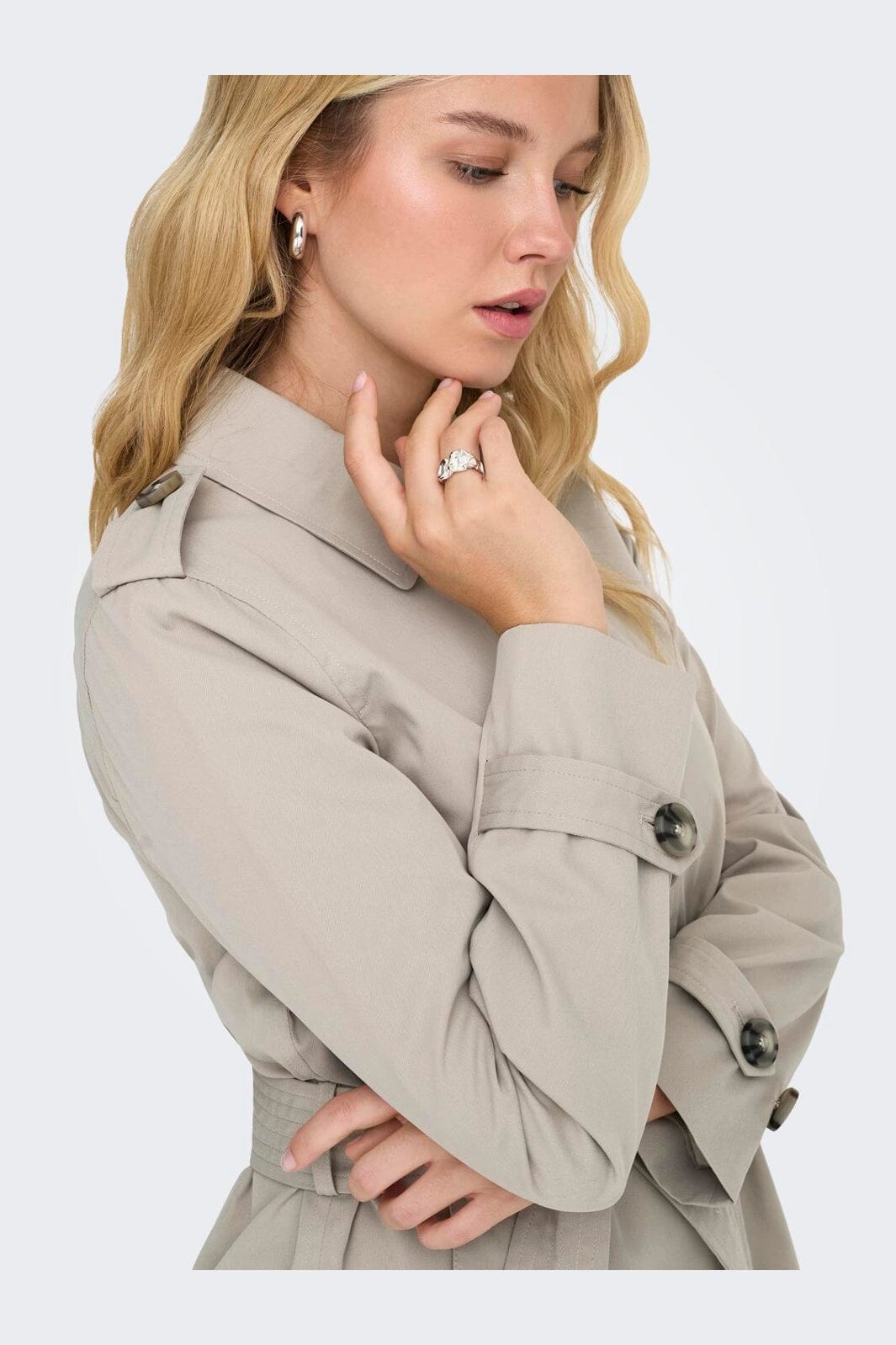 Only - Onldisa Life Sb Trenchcoat Cc - 4960264 Island Fossil