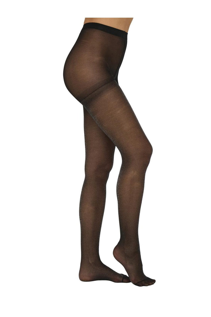 Only - Onlea 20 Den Lurex Tights - 4361177 Black W. Silver Lurex