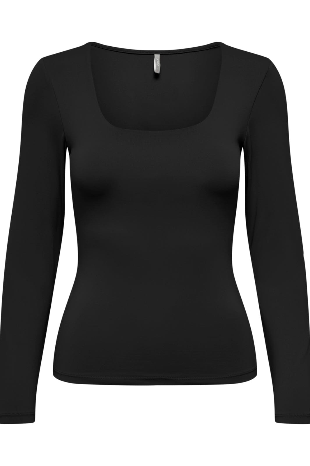 Only - Onlea L/S 2-Way Deep Neck Top - 4372227 Black