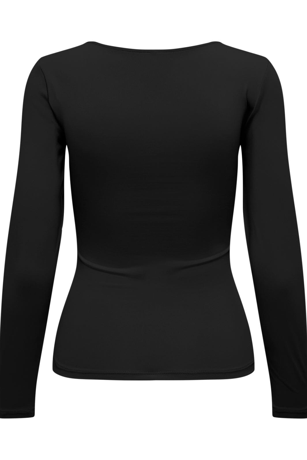 Only - Onlea L/S 2-Way Deep Neck Top - 4372227 Black