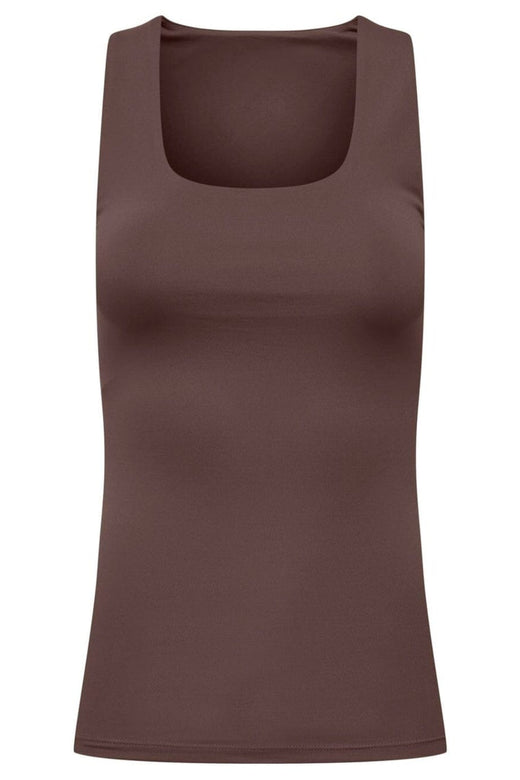 Only - Onlea S/L 2-Ways Fit Top - 4141434 Chocolate Martini