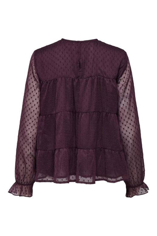 Only - Onleliza Life Ls Dobby Top - 4861790 Winetasting