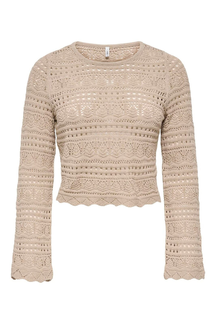 Only - Onlelke Life Ls Pullover Knt - 4984661 Oxford Tan