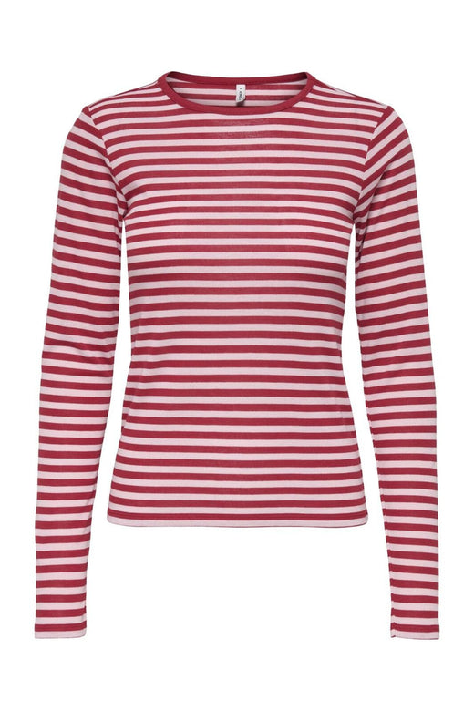 Only - Onlelli L/S Rib Top - 5024637 Salsa Parfait Pink