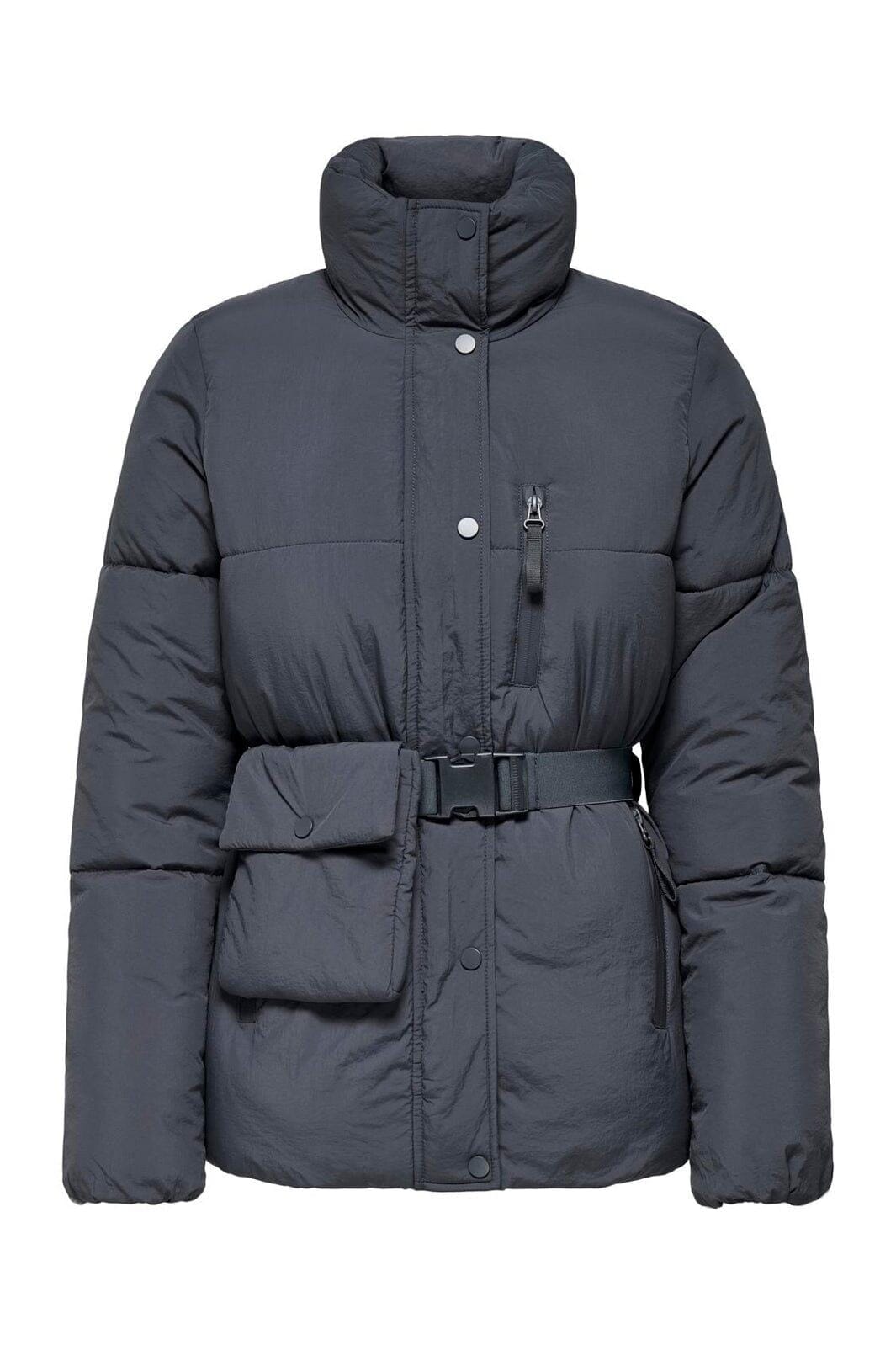 Only - Onlellie Pouch Puffer Jacket - 4851978 Blackened Pearl