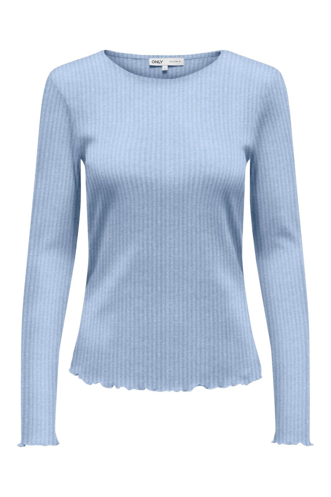 Only - Onlemma L/S Rib Basic Top - 4963372 Kentucky Blue