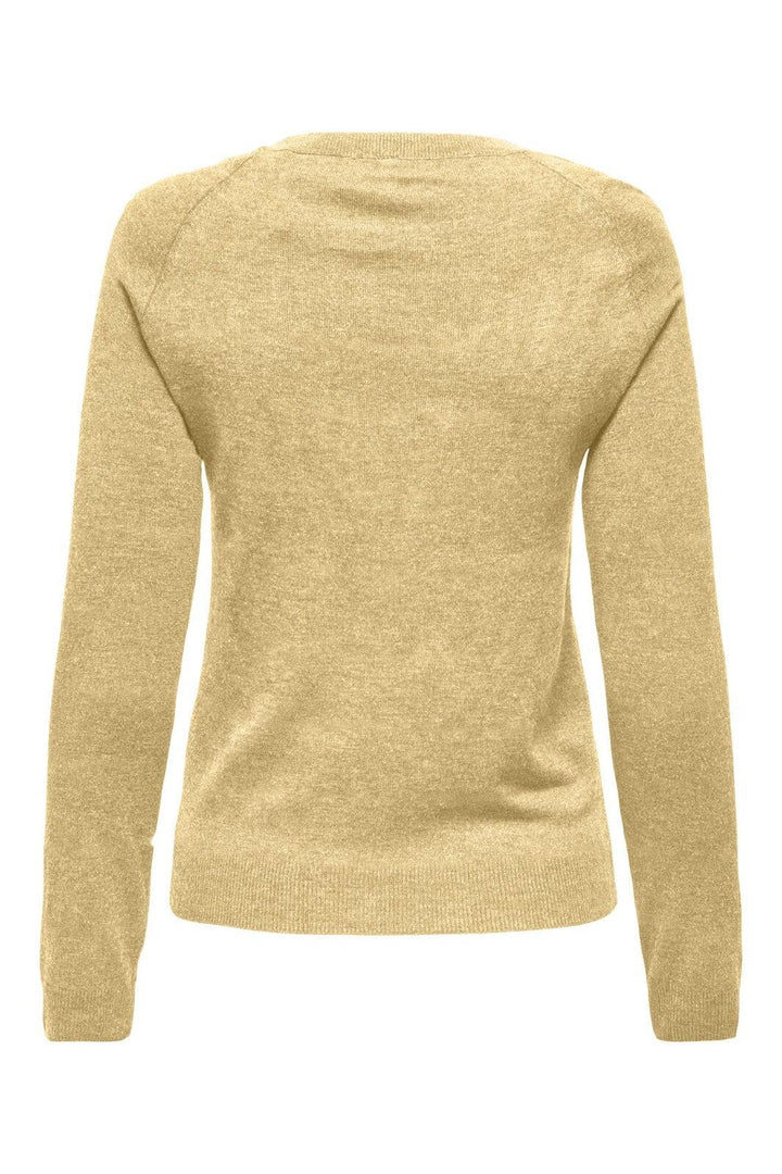 Only - Onlemmi Ls Raglan O-Neck Cc Knt - 4981395 Sunlight Melange