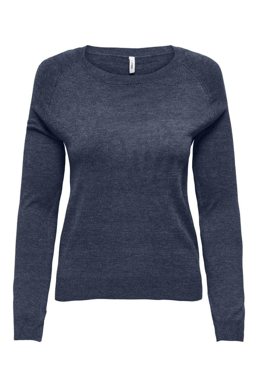 Only - Onlemmi Ls Raglan O-Neck Cc Knt - 4981398 Navy Blazer Melange