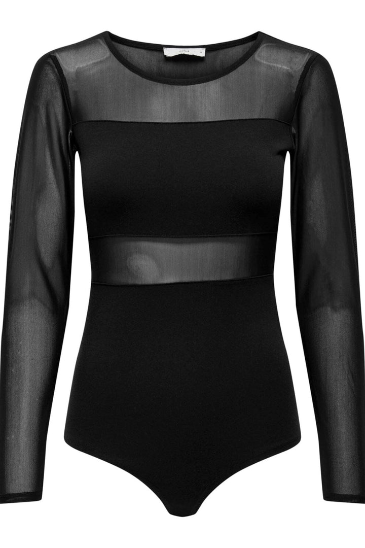 Only - Onlesther L/S Mesh Bodystocking - 3439945 Black