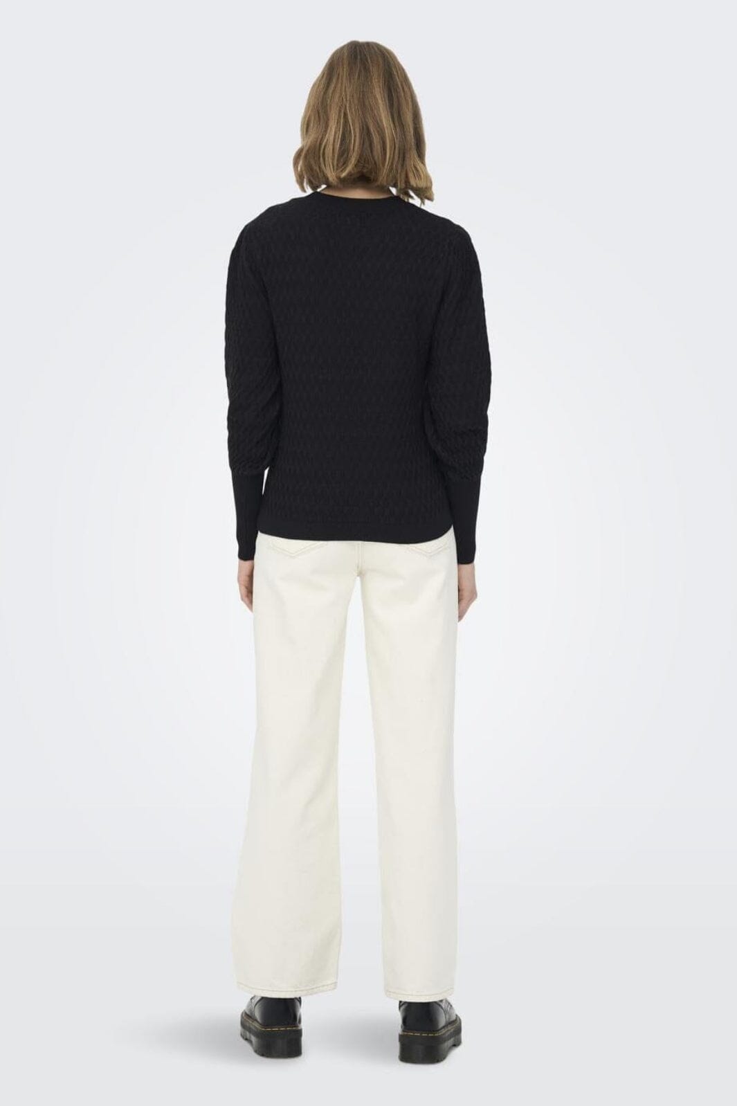 Only - Onlfaye Life L/S Pullover Knt - 4031116 Black