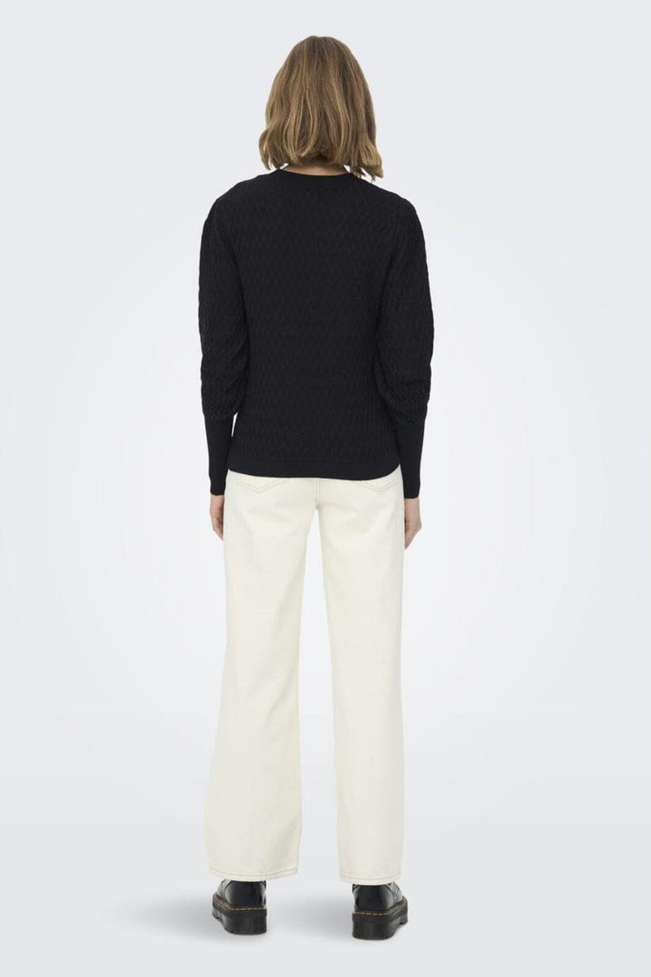 Only - Onlfaye Life L/S Pullover Knt - 4031116 Black