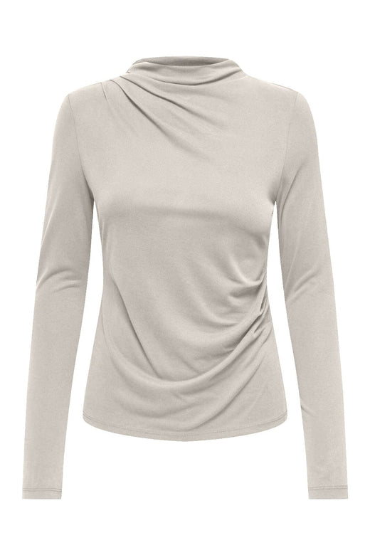 Only - Onlfree Life L/S Drape Top - 4891910 Pumice Stone