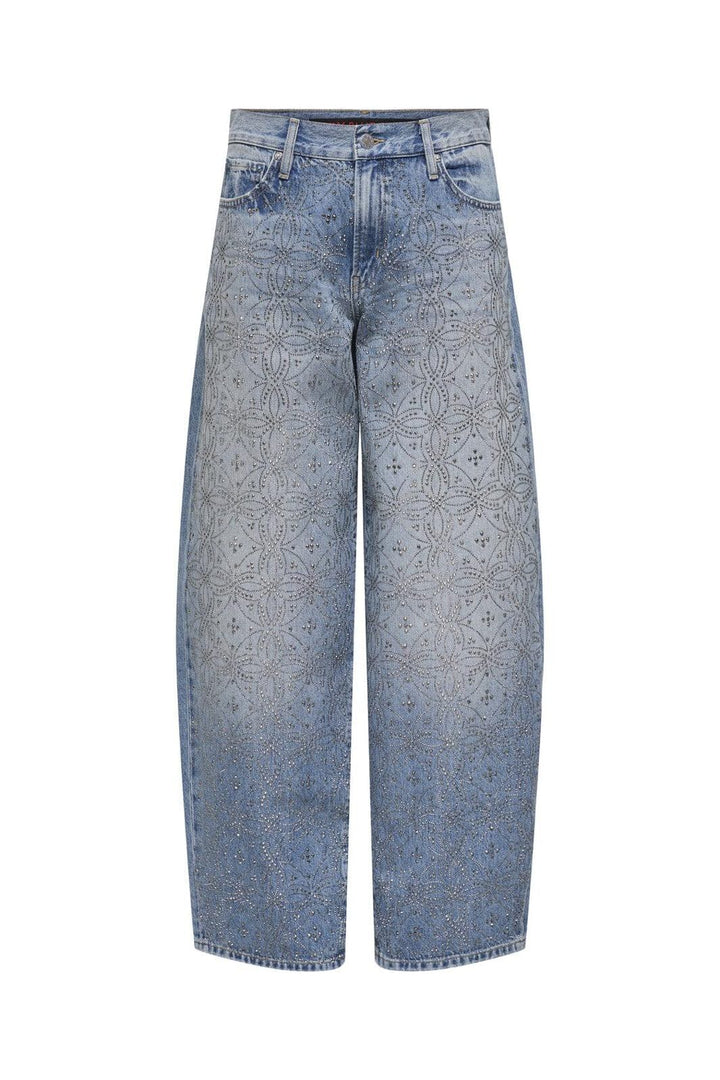 Only - Onlgianna Rhinestone Str Red Dot - 4907861 Light Medium Blue Denim