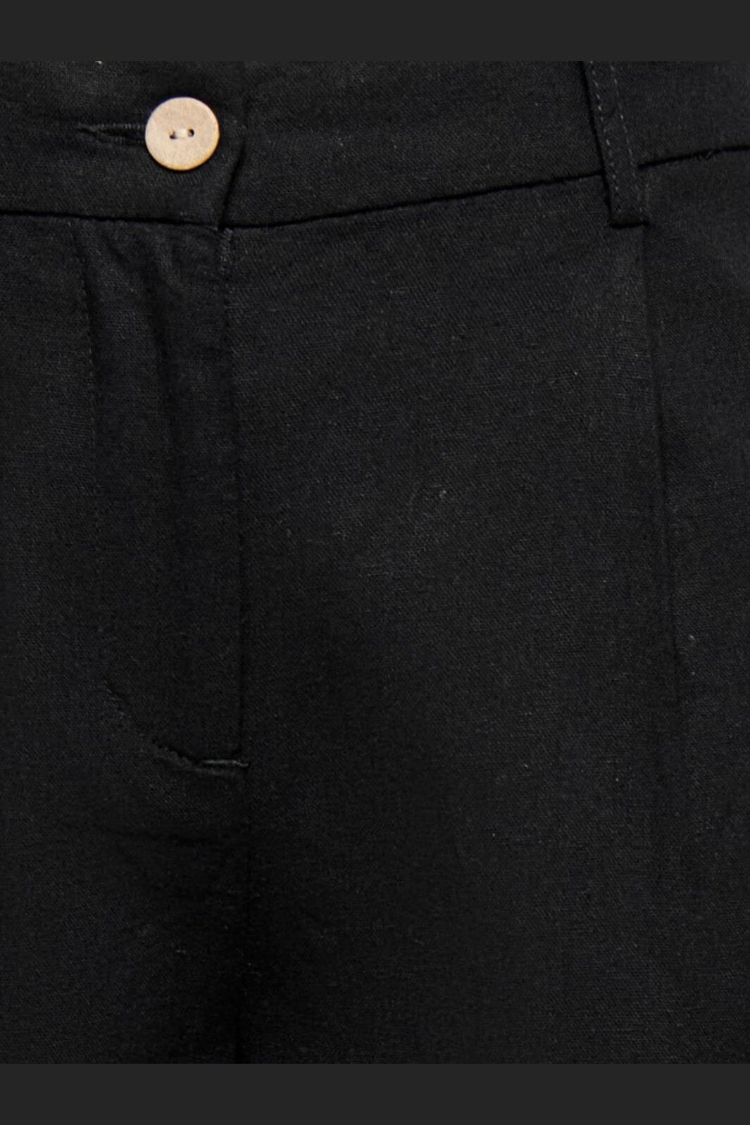 Only - Onlgoa Linen Bl Long Shorts Cc Tlr - 4942151 Black