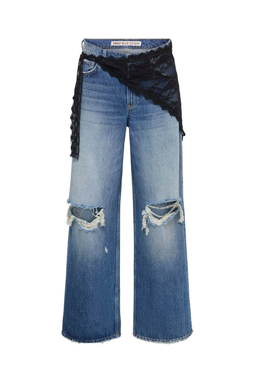 Only - Onlheath Wide Des Lace Red Dot - 5100115 Medium Blue Denim